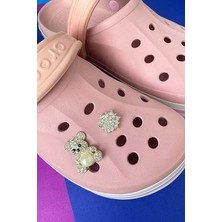 Josellini Crocs Terlik Süsü, Terlik Aksesuarı, Taşlı Crocs Süsü, Ayıcık Figürlü Crocs Taşı, 2'li Aksesuar