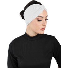Ecardin Bandana Çapraz Bone - St 055 Beyaz