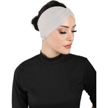 Ecardin Bandana Çapraz Bone - St 055 Açık Gri