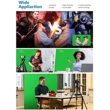 Ada Greenbox Green Screen Yeşil Fon Perde 1.5x2M + Tek Ayaklı Fon Standı+3 Adet Mandal