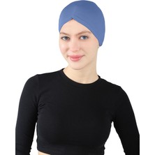 Pileli Geçme Bone - St 256 Indigo Mavi