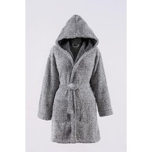 MaisonArt Plain Kapşonlu Unisex Wellsoft Peluş Sabahlık | Bornoz