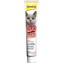 Gimcat Tavuk ve Malt Lezzetinde 50 gr Anti-Hairball Duo Paste Kediler İçin Sağlıklı Ödül