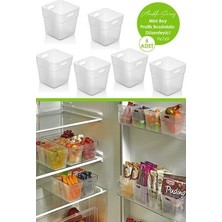 Kitchen Live 6 Adet Buzdolabı Kapak Içi Düzenleyici Organizer 6'lı Buzdolabı Içi Düzenleyici ve Banyo Organizeri