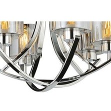 Lampa Luce Culla Klasik Tasarım Modern Dekortaif Avize 6\'lı Krom