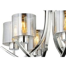 Lampa Luce Culla Klasik Tasarım Modern Dekortaif Avize 6\'lı Krom