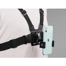 Outfire Cep Telefonu Uyumlu Göğüs Kemeri Vlog Video Çekim Seti