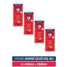 Le Petit Marseillais Akdeniz Çileği Banyo ve Duş Jeli 650 ml x 4