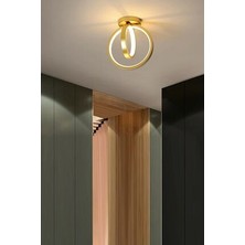 Fer Avize  Hector Modern Tasarım Eskitme Renk Salon Mutfak Hol Beyaz LED 2 Li Avize