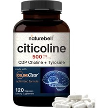 Naturebell Cdp Citicoline Choline Tyrosine 500 Mg 120 Kapsül