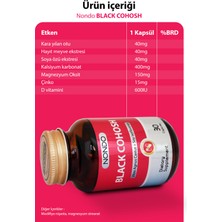 Nondo Black Cohosh 30 Kapsül (Karayılan Otu, Kalsiyum, Magnezyum, Çinko, Vitamin D)