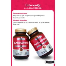 Nondo Black Cohosh 30 Kapsül (Karayılan Otu, Kalsiyum, Magnezyum, Çinko, Vitamin D)