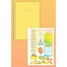 Copyrite Notebook Sticker'lı 4'lü Çizgisiz Defter Seti (21 x 14,8 Cm) 120 Sayfa Spiralli Defter Seti