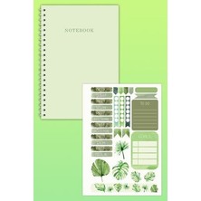 Copyrite Notebook Sticker'lı 4'lü Çizgisiz Defter Seti (21 x 14,8 Cm) 120 Sayfa Spiralli Defter Seti