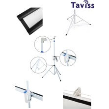 Taviss 135X100 cm Taşınabilir Tripod Projeksiyon Perdesi