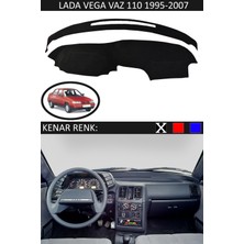 Guerrino Lada Vega Vaz 110 1995-2007 Model Için Torpido Koruma Halısı Siyah Renk Siyah Kenar