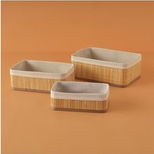 Bella Maison Bres Bambu Düzenleyici Kutu Naturel (25X15 Cm)