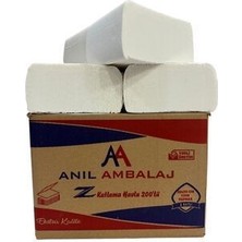 Anıl Ambalaj Plus Z Katlama Kağıt Havlu Dispenser Peçete 200'lü 1200 Adet 1750 Gram