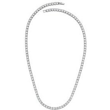 Merano Design 4mm Rhodum Su Yolu Kolye 60CM
