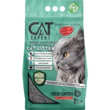 Cat Expert Kedi Kumu Fresh Control With Activated Carbon Topaklanan ve Koku Hapseden Ürün Tozsuz 8LT