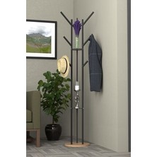Retodesign 9 Kancalı Ayaklı A.çam Tablalı Askılık 5102