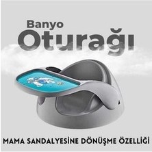 Ayvella Multi Seat Bebek Koltuğu Banyo Oturağı Mama Sandalyesi Çıkarılabilir Masalı Oyun Tepsili