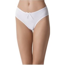 Miss Blue Moon Arka Baklava Kesim Dantelli Bato 2'li Külot Siyah/beyaz 5660