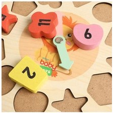 Baby Toys Montessori Ahşap Puzzle Saat