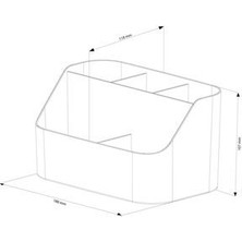 Pufwin Ev ve Ofis Masa Düzenleyici Organizer Beyaz