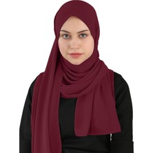 Ecardin Sandy Pratik Şifon Şal - St 120 Bordo