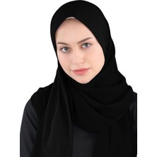 Ecardin Sandy Bant Şifon Şal - St 600 Siyah