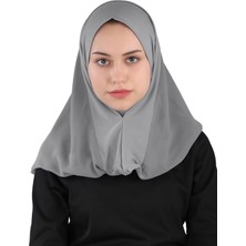 Ecardin Mary Sandy Şifon Şal - St 550 Koyu Gri