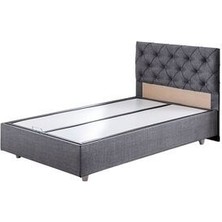 Setay Eylül Tek Kişilik Baza Başlık Comfort Yatak Seti - Gri