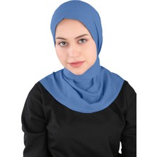 Ecardin Krep Fular Şal - St 235 Kot Mavi