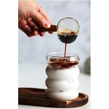 Seram Collection Isıya Dayanıklı Borosilikat Cam Şerit Şeklinde Bardak | Kahve ve Sunum Bardağı - 1 Adet