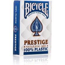 BYARS-F44100 Prestige Profesyonel Plastik Kartlı Poker Destesi, Çeşitli Renkler Byarsbilişim