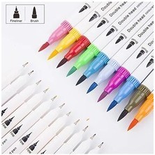 Art Proffesional Çift Taraflı Marker Set Brushpen  ve 0.4 mm Teknik Uç