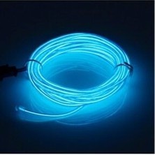 Şüscar Oto Araç Araba Içi Torpido Ledi Renkli Ip Neon LED 2 Metre Mavi