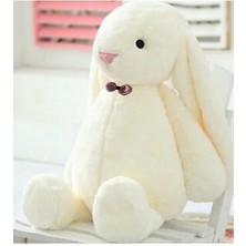 Sole Uyku Arkadaşım Papyonlu Uzun Kulak Bunny Peluş Tavşan 65 cm