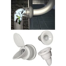 Qniay Lavabo Koku Giderici Çek Valfli Lavabo Gider Adaptör Conta Koku Önleyici Pratik Montaj