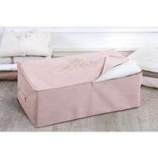Madame Coco Çiçek Desen Baskılı Hurç 74 x 46 x 46 cm Pudra Renkli Polipropilen Malzeme