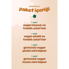 Organik Vegan Meyveli Küp & Yulaf Bar Atıştırmalık Paketi - 4 Adet (4 Çeşit)