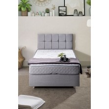 Setay Berlin Tek Kişilik Baza Başlık Comfort Yatak Seti - Açık Gri