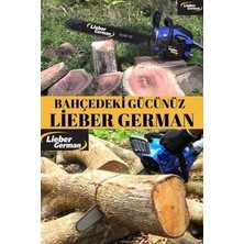 Lieber German Alman GTH5900 Tam Profesyonel 11 Hp 62 cc Benzinli Odun Ağaç Kesim Bıçkı Motoru