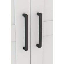 Dekorex MNT-311-BEYAZ -Üç Kapaklı Gardırop
