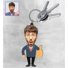 Ejoya Kişiye Özel Karikatür Tasarım Anahtarlık 97180