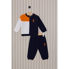 U.S. Polo Assn. Lacivert Turuncu Erkek Bebek 2'li Takım