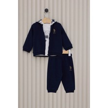 U.S. Polo Assn. Lacivert Erkek Bebek 3'lü Takım