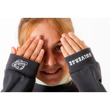 Plant Mini Kids – Universe Kol Baskılı, %100 Pamuk Interlok, Bisiklet Yaka Çocuk Sweatshirt