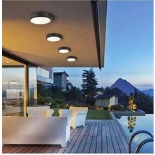 Vies Teknoloji Mat Siyah LED Panel Avize Tavana Sıfır 3200K Sarı Işık